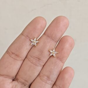 Crystal Blossom Stud Earrings