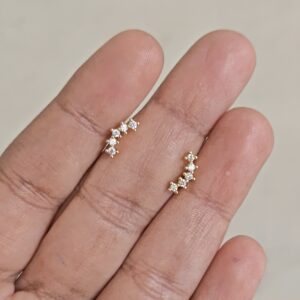 Helix Cluster Stud Earrings