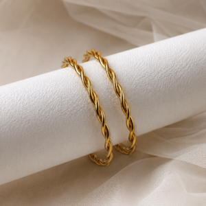 Elegant Twisted Rope Bangles