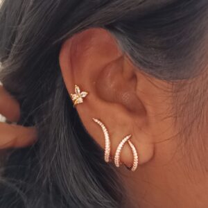 Butterfly Press on Earrings (pair)