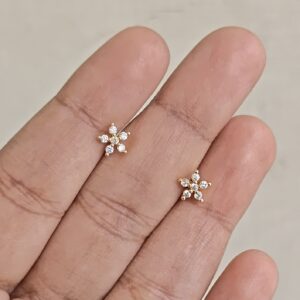 Mini Diamond Replica Star Earrings