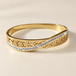 Floral Infinity Kada Bracelet