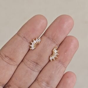 Lotus Helix Stud Earrings