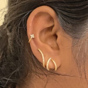 Mini star Press on earrings (pair)