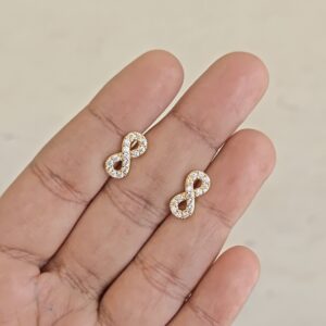 Infinity Ball Back earrings