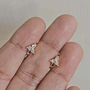 Mini Trinity Hoop earrings