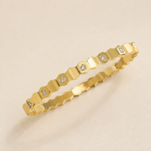 Diamond Honeycomb Stack Bracelet