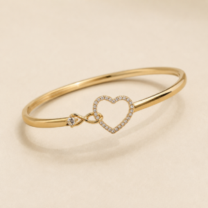 Heart with infinity Kada bracelet