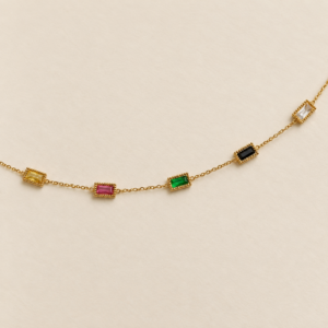 Multicolor charm bracelet