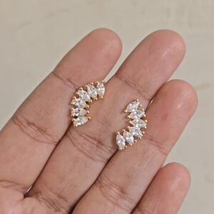 Lotus 6 petals helix stud earrings