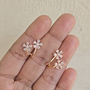 Dual Flower Stud Earrings