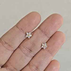 Diamond Floral Stud earrings
