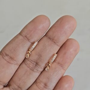 Mini Drop Hoop earrings