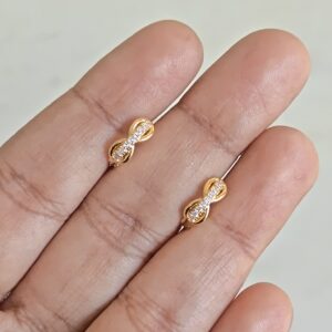 Mini Infinity hoop earrings