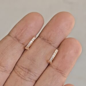 Mini Single Row Hoop earrings