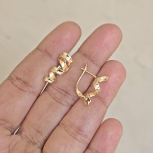 Plain Twisted Hoops Earrings