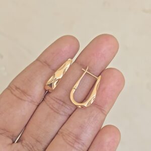 Plain U Shape hoop earrings