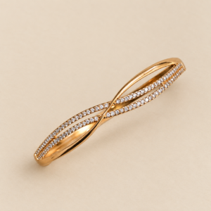 Diamond Replica Infinity Kada Bracelet